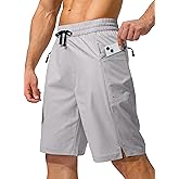 Men's Swim Trunks Quick Dry Board Shorts with Zipper Pockets Beach Shorts Bathing Suits for Men - No Mesh Liner