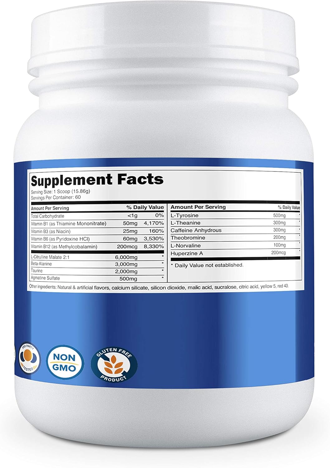 Nutricost Pre-Workout Complex (Peach Mango, 60 Servings): Health & Personal Care