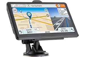 GPS Navigation for Car Truck RV, 7.2 inch with US Canada Mexico 2026 Maps Free Lifetime Updates, GPS Navigation System Suppor