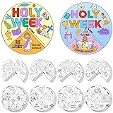 Hollowfly 12 Sets Color Your Own Holy Week Wheel