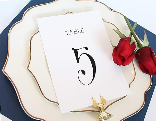 Amazon Com Table Number Signs Table Numbers For Wedding Table