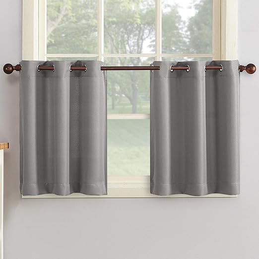 Amazon Com No 918 Montego Grommet Textured Kitchen Curtain Tier