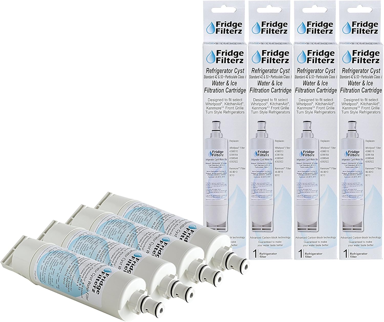 Kenmore 9010, 469010 Replacement Refrigerator Water & Ice Filter NSF/ANSI Cyst, Standard 42