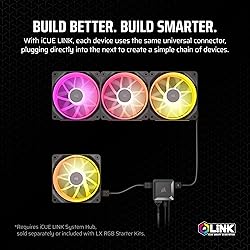 CORSAIR iCUE Link LX120 RGB 120mm PWM Fan Single