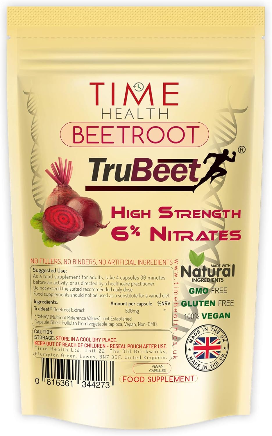 New Beetroot Extract Capsules 6 Nitrates Made with TruBeet® Pre