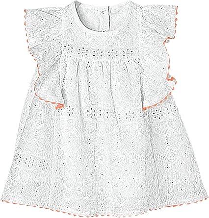girls white broderie dress