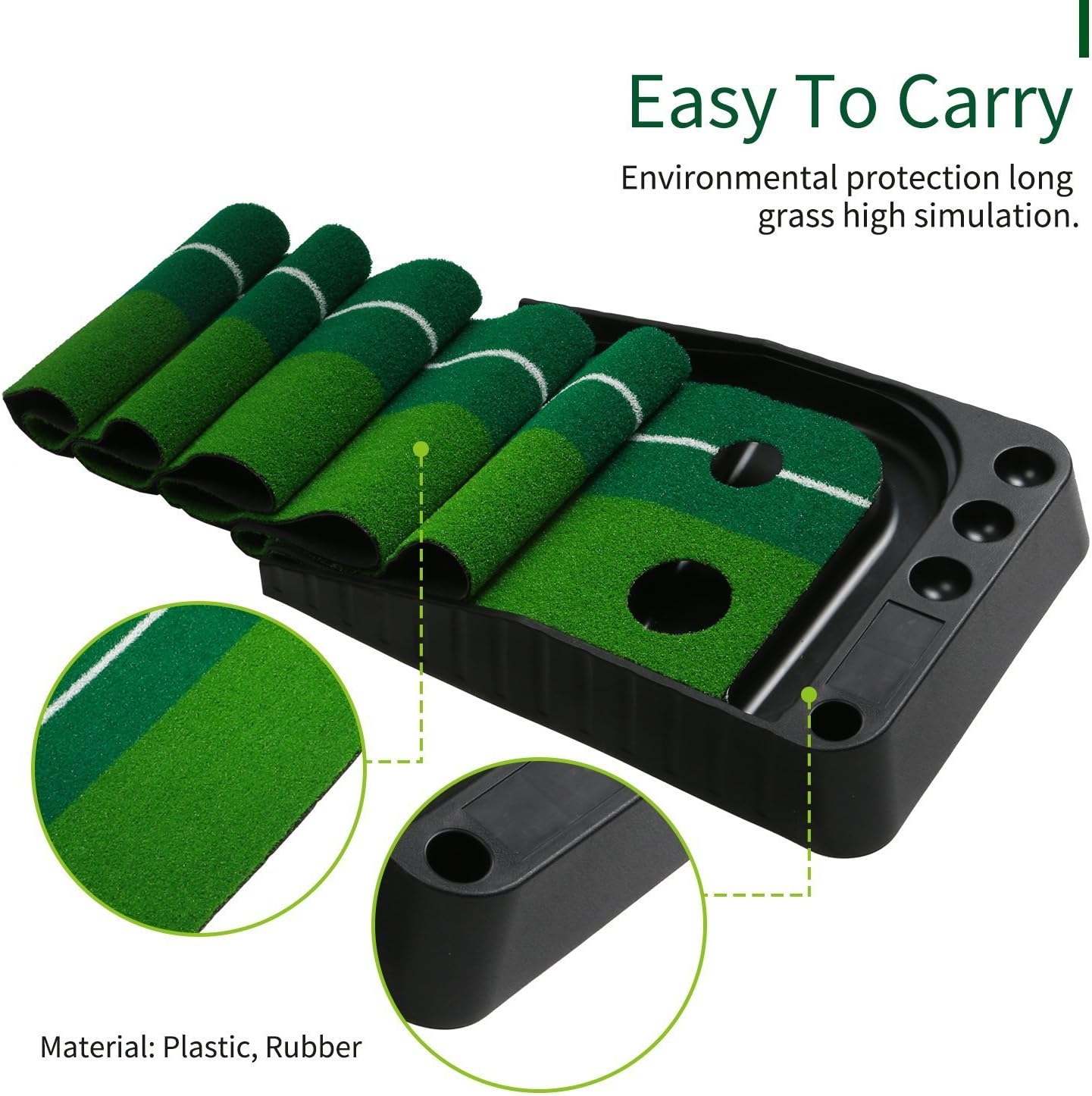 Golf Putting Mat (11,81 Zoll x 118,81 Zoll), WLQP ...