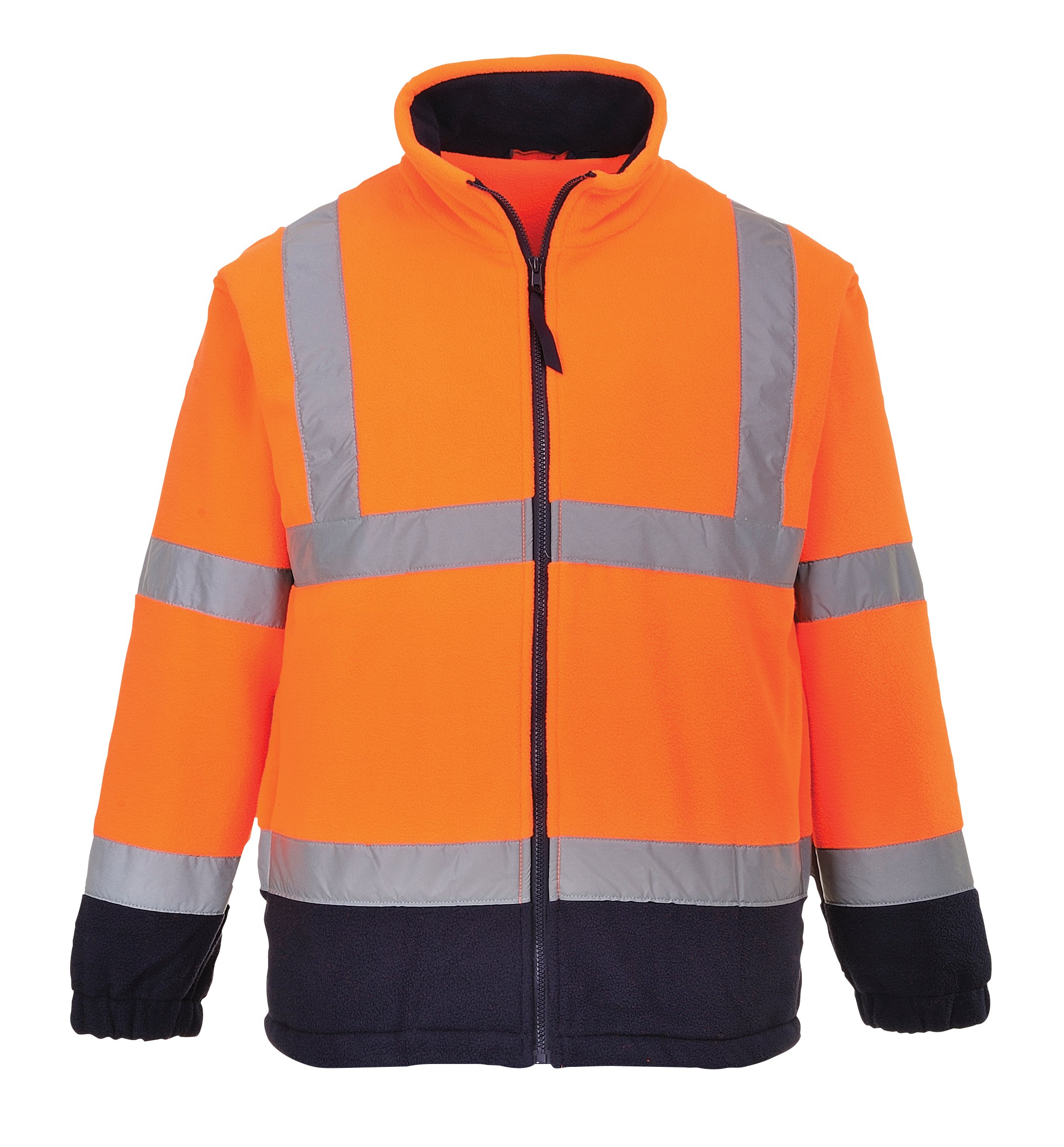 Portwest Hi-Vis Two Tone Fleece, Size: S, Colour: Orange/Navy, F301ONRS