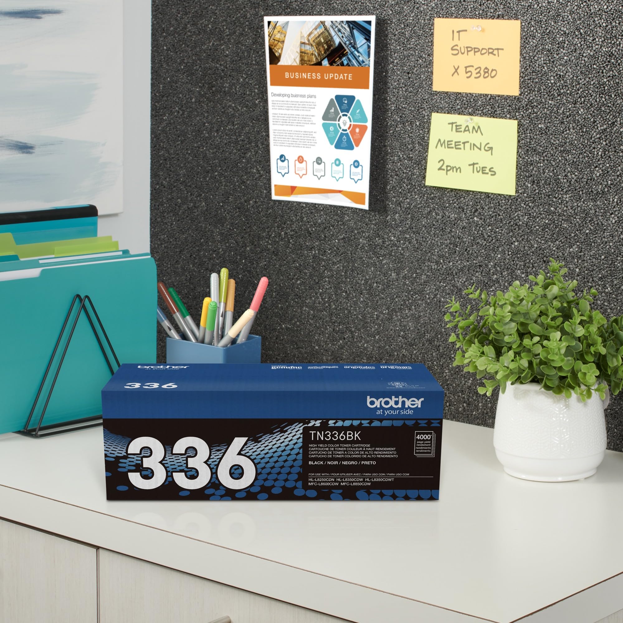 Brother TN-336BK DCP-L8400 L8450 HL-L8250 L8350 MFC-L8600 L8650 L8850 Toner Cartridge (Black) in Retail Packaging