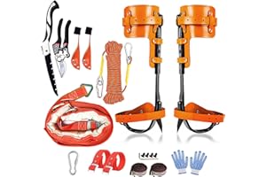 Gdsinstna Tree Climbing Spikes,Tree Climbing Gear,Tree Climbing Kit Suitable for Climbing Trees, Picking Fruits,etc