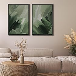 MUDECOR Framed Canvas Print Wall Art Set Green