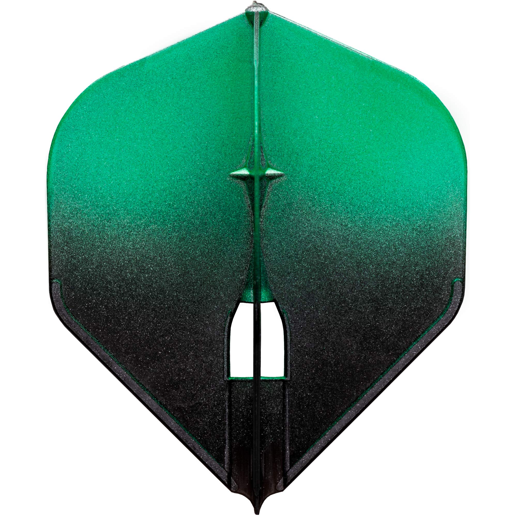 L-Style LS511 L-Flight Pro | Champagne Dart Flight Pro in Standard Shape with Two Tone Gradient, L1, Green/Black