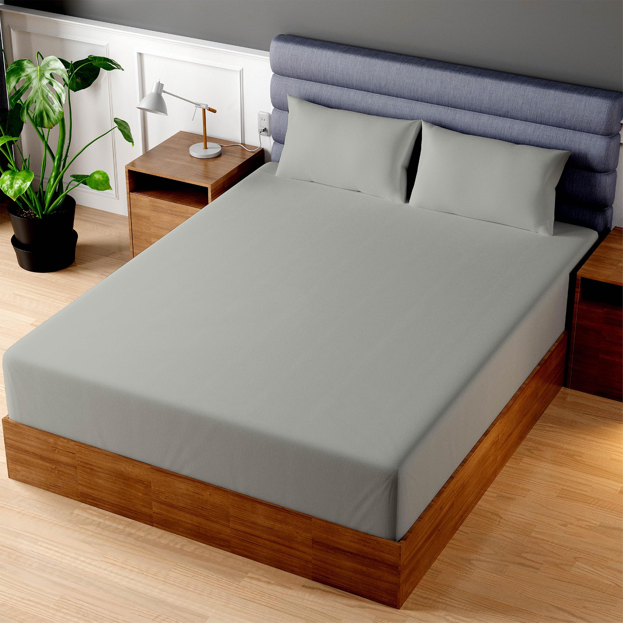Photo 1 of Superity Luxurious Hotel Quality Full Fitted Sheet 100% Cotton Ultra Soft, Skin-Friendly & Hypoallergenic Deep Pocket Fits 16 Mattress Easy Care & Snug Fit (Full Size - 54 X 75)