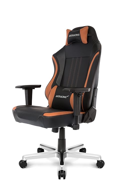 Akracing Solitude Bürostuhl Lederimitat Braun 123 x 50 x 53 cm