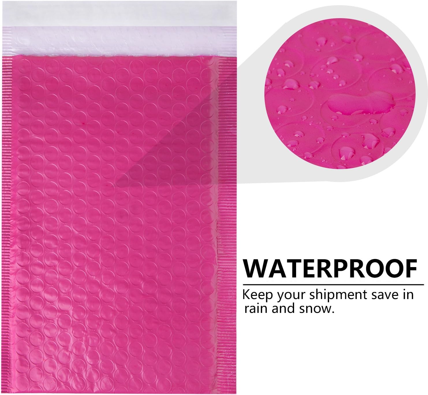 HBlife 6x10 Inches Poly Bubble Mailers Self Seal Hot Pink Padded Envelopes, Pack of 25 : Office Products