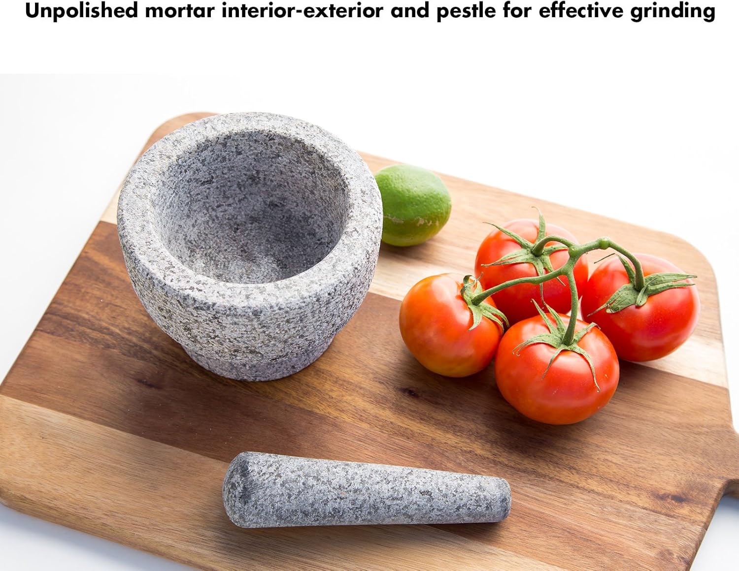 JAMIE OLIVER Mortar and Pestle, Unpolished Granite, 6 Inch: Kitchen & Dining