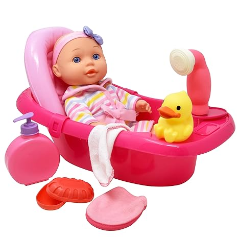 baby doll bathtub with shower