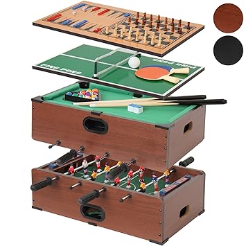 Jago Table De Jeux 5 En 1 Babyfoot Billard Tennis De Table