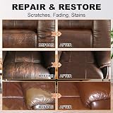 STARTSO WORLD Leather Recoloring Balm 8oz Leather Repair Kit Medium Brown view 4