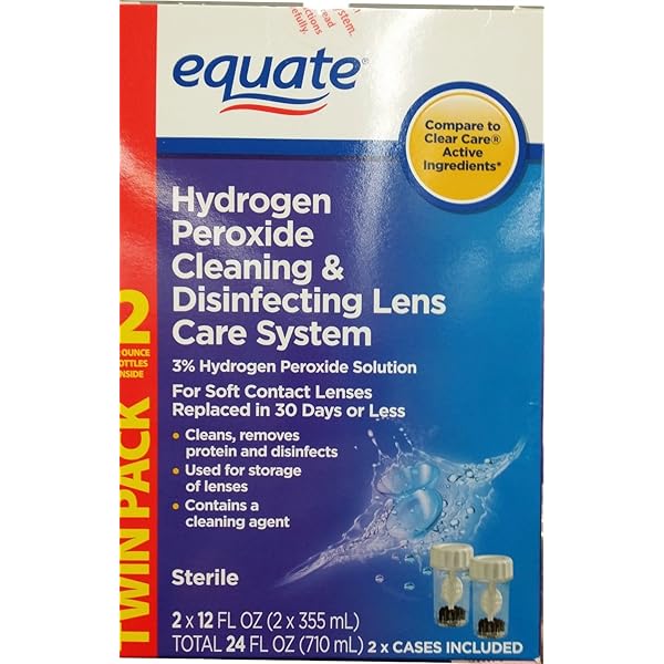Equate Contact Lens Saline Solution For Sensitive Eyes, Twin Pack, 12