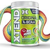 Xtend Original BCAA Powder Airheads Rainbow Berry Flavor, 7g BCAA and 2.5g L-Glutamine, Sugar Free Post Workout Muscle Recovery Drink with Amino Acids for Men & Women, 30 Servings