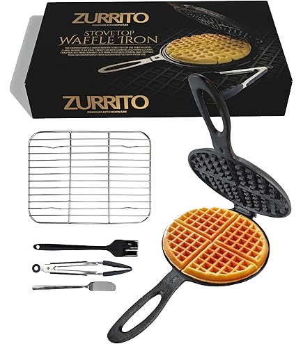 ROME OLD FASHIONED WAFFLE IRON ローム Old Fashioned Waffle Iron - Cast Iron, Rome Industries #1100