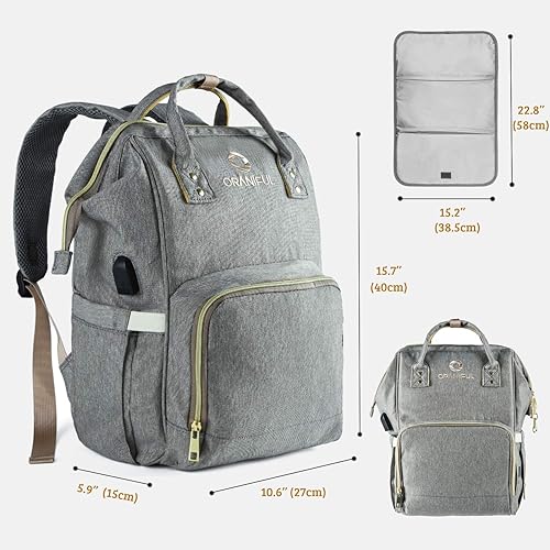 oraniful diaper bag