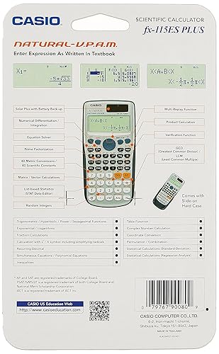 Casio fx-115ES Plus Engineering/Scientific Calculator, Natural