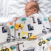 Softan Truck Blanket for Babies, Kids Throw Blanket for Boys and Girls Soft Cozy Flannel, Cute Truck Blanket for Sofa Couch Bed, Soft Plush Warm Receiving for Newborns, 30x40 Inch