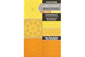 Rulerwork Quilting Idea Book: 59 Outline Designs to Fill with Free-Motion Quilting, Tips for Longarm and Domestic Machines