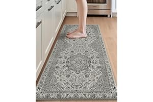 DEXI Kitchen Mats for Floor Anti Fatigue, 23x59 Long Runner Rug with Non Slip Back, Cushioned Foam Waterproof Standing Desk B