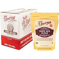 Bob's Red Mill Gluten Free White Rice Flour, 24 Ounce (Pack of 4)