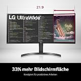 LG 35WN75C-B 35" UltraWide Curved QHD VA HDR10 AMD FreeSync Monitor Black view 2