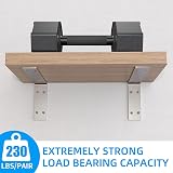 YUMORE 250x150x50mm L Shelf Brackets Stainless Steel Heavy Duty 2 Pack view 4