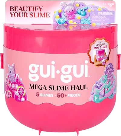Gui Gui Mega Slime Haul 50+ Pieces 5 Slimes Beauty Tools Exclusive Mini