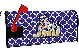 R AND R IMPORTS James Madison Dukes Mailbox Cover-James Madison University Magnetic Mail Box Cover-Moroccan Design Officially Licensed Collegiate Product