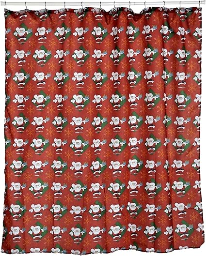 Clearance Christmas Santa Claus Fabric Shower Curtain Amazon Ca