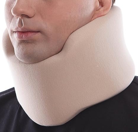 Halskrause Nackenstütze Erholung Halskrawatte Zervikalstütze - Einstellbarer - Weich, 100 % Baumwollgewebe - Entlastet Wirbel