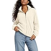 ODODOS Women's Polar Fleece Full-Zip Jacket – Soft Warm Winter Essential Long Sleeve Outerwear with Pockets