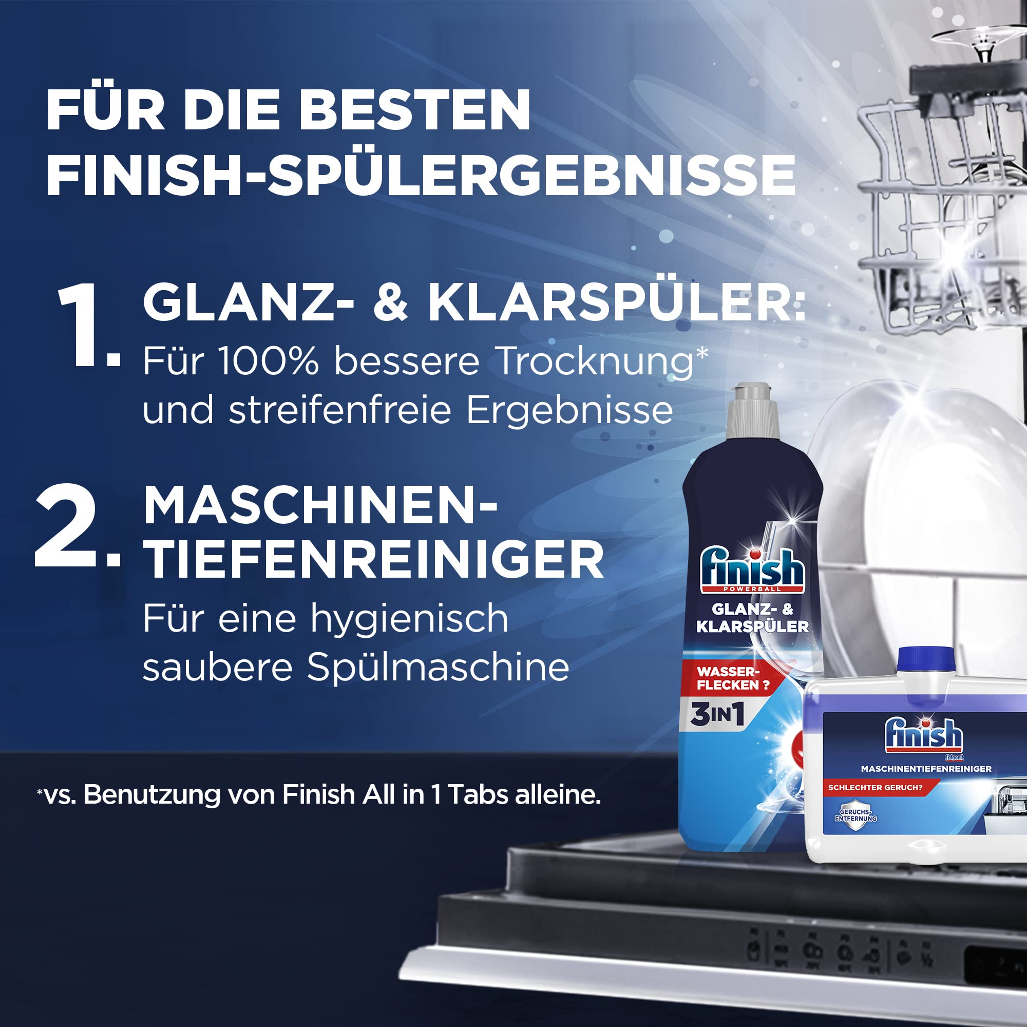 Finish Spezial-Salz, Spülmaschinensalz zum Schutz vor Kalkablagerungen und Wasserflecken, Multipack mit 8 x 1,2 kg 8