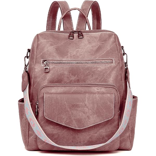 Pink KKXIU Trendy Leather Backpack Purse KKXIU Stylish Mini Leather Backpack Purse For Women Jamaica  main image 4
