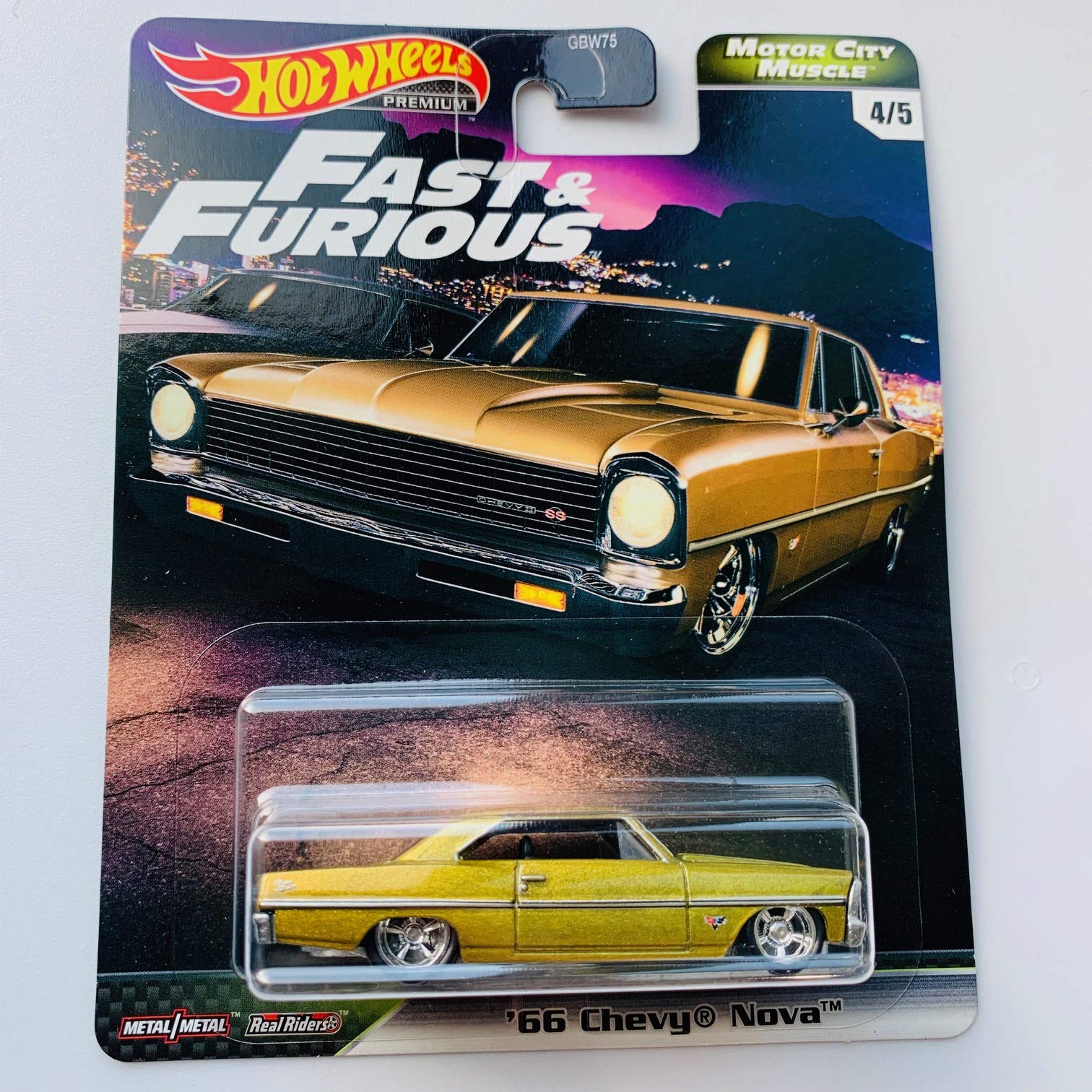 Hot Wheels FAST & FURIOUS 2020 Motor City Muscle '66 Chevy® Nova™ NEW