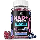 Herbance NAD+ Gummies, Liposomal NAD Supplement for Women, Ultra High Absorption Pure 500mg NAD Plus Gummies - Supports Cellular Renewal, Energy and Radiant Skin Health - Blueberry Flavor
