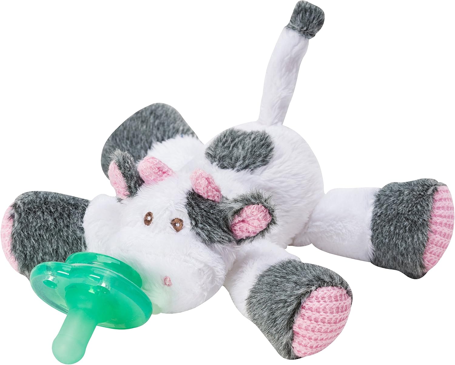 Nookums PaciPlushies Buddies Dummy Holder Adapts to Name Brand Dummies, Suitable for All