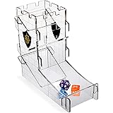 ENHANCE Dice Tower Dice Tray for Tabletop RPG Games - Portable Dice Roller with Castle Tower Design, Roll Up to 14 Standard D