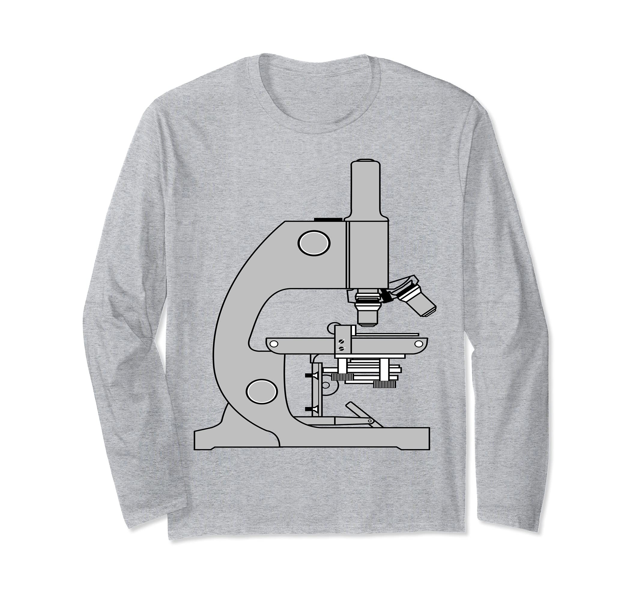 Microscope Scientist Researcher Long Sleeve T-Shirt