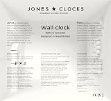 Jones Clocks Movie Wall Clock Mustard Yellow 25cm Mid-Century Retro view 8