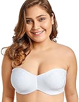 Delimira Women's Smooth Underwire Convertible Straps Non