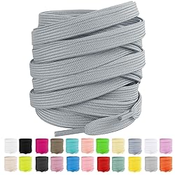 LUOFMISS 2 Pairs Flat Shoe Laces 5/16" Athletic