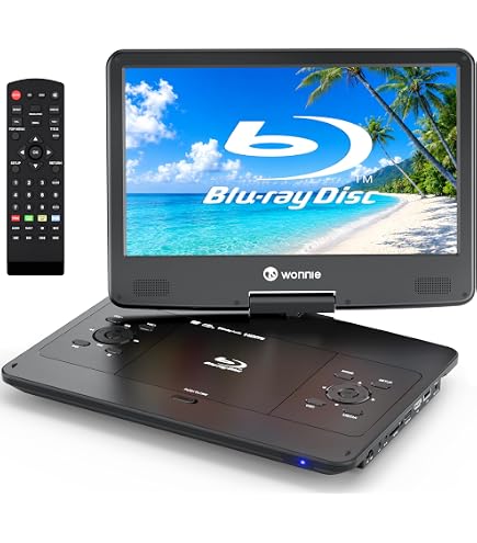 Amazon.com: WONNIE Portable Blu-ray Player and Portable DVD Player